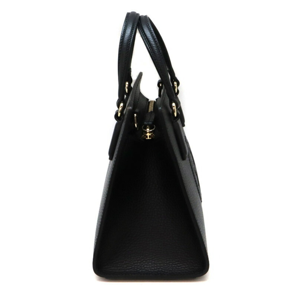 GUCCI Interlocking GG Bag Handbag Shoulder Leather Black - Picture 5 of 6